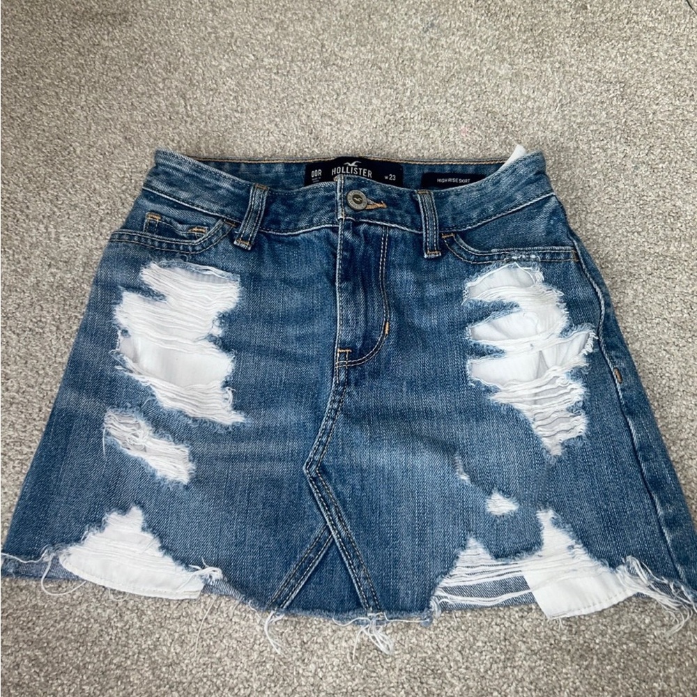 Hollister denim skirt